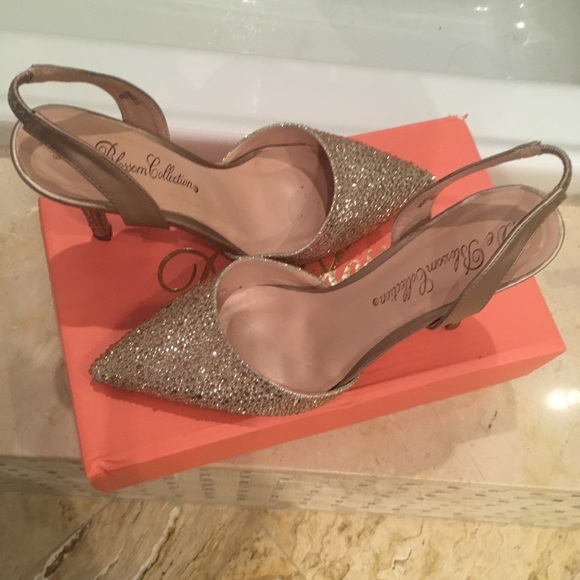 Majesty Nude/Rose color Sparkle Heels - Picture 3 of 8